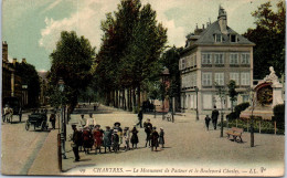 28 CHARTRES - Le Monument De Pasteur Et Bld Chales  - Chartres