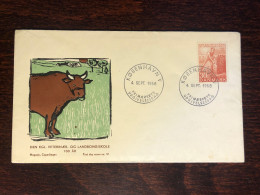 DENMARK FDC COVER 1958 YEAR VETERINARY HEALTH MEDICINE STAMPS - FDC