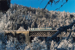 Syam Viaduc Neige Thème Train Gare Canton Champagnole - Sonstige & Ohne Zuordnung