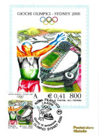 ITALIA ITALY - 2000 ROMA Giochi Olimpici Di SIDNEY Annullo Fdc Su Cartolina PT - 939 - Estate 2000: Sydney