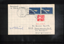 USA  1962 Space /Weltraum Project Mercury - Walter Shirra Interesting Letter With Original Autogramme Of Walter Shirra - USA