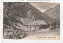 CPA :  14 X 9  -  L'Eglise De Vallorcine Et Le Mont-Blanc - Autres & Non Classés