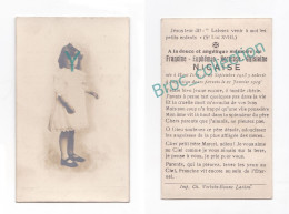 Haut-Ittre, Mémento De Francine Euphémie Hortense Ghislaine Nicaise, 31/01/1919, 7 Ans, Enfant, Fillette, Décès - Devotion Images