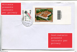 Montecassino Con Codice A Barre Su Busta - 1946-60: Storia Postale