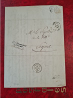 Lettre ANNECY 1853 LE COMMANDANT DE GENEVOIS POUR SEYSSEL SOLAT FOURNIER - Autres & Non Classés