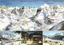 11851400 Engelberg OW Panoramakarte Skigebiet Lifte Engelberg - Autres & Non Classés