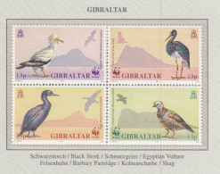 GIBRALTAR 1991 WWF Birds Mi 619-622 MNH(**) Fauna 795 - Otros & Sin Clasificación