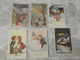 LOT Van 100 Postkaarten Kerst En Nieuwjaar - Colecciones Y Lotes