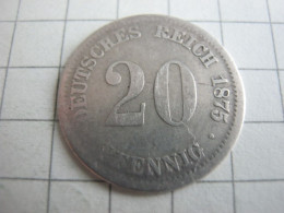 Germany 20 Pfennig 1875 D - 20 Pfennig