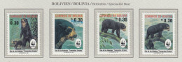 BOLIVIA 1991 WWF Animals Bears Mi 1137-1140 MNH(**) Fauna 796 - Bears