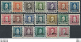 1918 Friuli Occupazione Austriaca 19v. MNH Sassone N. 1/19 - Andere & Zonder Classificatie