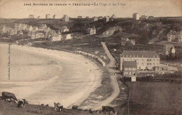 22 , Cpa  Environs De LANNION , 3949 , TRESTAOU , La Plage Et Les Villas  (14850.V24) - Autres & Non Classés