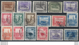 1935-38 Somalia Pittorica Cancelled Sass. N. 213/228+30 - Otros & Sin Clasificación