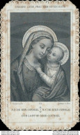 Bm2 Santino Merlettato Holy Card Nostra Signore Del Buon Consiglio - Devotion Images