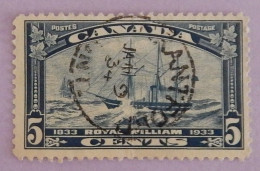 CANADA YT 169 OBLITERE "VOILIER LE ROYAL WILLIAM" ANNÉE 1933 - Used Stamps
