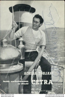 Ar365 Cartolina Personaggi Famosi Cantante Achille Togliani  Autografo - Otros & Sin Clasificación