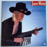 JOHNNY WINTER - Serious Business - LP - 1985 - Holland Press - Rock