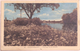 C. P. A. Couleur : 25 : VALENTIGNEY : Paysage Sur Le Doubs - Valentigney