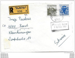 55 - 54 - Enveloppe Recommandée  Envoyée De Saalfelden 1967 - Cartas & Documentos