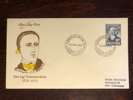 DENMARK FDC COVER 1973 YEAR VETERINARY HEALTH MEDICINE STAMPS - FDC