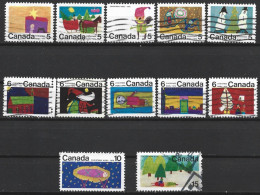 Canada 1970. Scott #519-30 (U) Christmas  (Complete Set) - Used Stamps