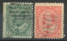 CANADA - 1903, KING EDWARD VII STAMPS SET OF 2, USED. - Gebraucht