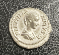 IMPERIO ROMANO. PLAUTILLA. AÑO 202/205 D.C.  DENARIO. PESO 3,26 GR. REF A/F - The Military Crisis (235 AD To 284 AD)