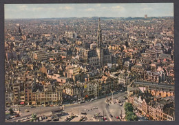 118863/ BRUXELLES, Panorama Avec Hôtel De Ville - Mehransichten, Panoramakarten