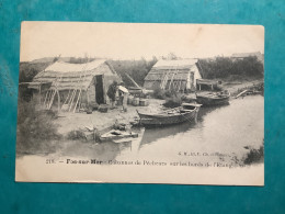 13/ Fos Sur Mer Cabannes De Pêcheurs Sur Les Bords De L’étang - Autres & Non Classés