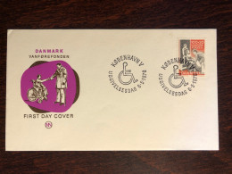 DENMARK FDC COVER 1976 YEAR DISABLED PEOPLE HEALTH MEDICINE STAMPS - FDC