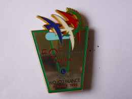 BIG Pin S ARMEE 50 EME ANNIVERSAIRE DU DEBARQUEMENT 5,5 X 4 Cm 2 Attaches - Militares