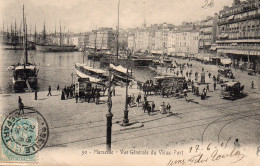 50 - MARSEILLE Vue Générale Du Vieux Port  Pli En Bas à Gauche - Puerto Viejo (Vieux-Port), Saint Victor, Le Panier