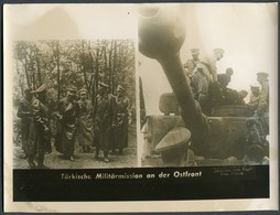 WW2  Germany "BILDSCHAU VOM TAGE" FOTO ATLANTIC 24cm X 18cm. TÜRKISCHE MILITÄRMISSION AN DER OSTFRONT - Guerra, Militares