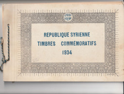 SYRIE - LIVRET SOUVENIR - N°221/39+PA N°60/9 * (1934) Proclamation De La Répuplique - Nuevos