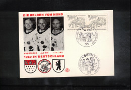 Germany 1969 Space / Weltraum Visit Of Apollo 11 Crew In Germany Interesting Postcard - Europa