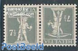 Switzerland 1918 Tete Beche Pair, Mint NH - Nuevos