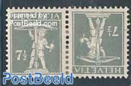 Switzerland 1918 Tete Beche Pair, Mint NH - Unused Stamps