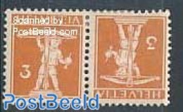 Switzerland 1917 Tete Beche Pair, Mint NH - Ungebraucht