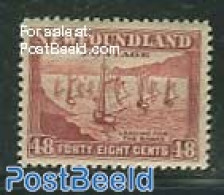 Newfoundland 1932 48c, Stamp Out Of Set, Perf. 12.5, Mint NH, Transport - Ships And Boats - Ships