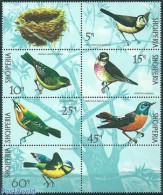 Albania 1971 Birds 6v+2 Tabs Sheetlet, Mint NH, Nature - Birds - Albanien