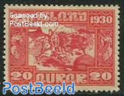 Iceland 1930 20A, Stamp Out Of Set, Mint NH, Nature - Horses - Neufs