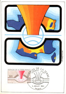 CARTE MAXIMUM 1980 SCIENCES DE LA TERRE - 1980-1989