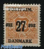 Denmark 1918 27ore On 38ore, Stamp Out Of Set, Unused (hinged) - Nuevos