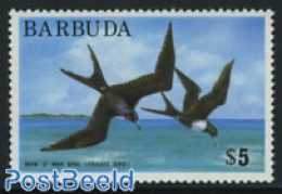 Barbuda 1974 5$, Stamp Out Of Set, Mint NH, Nature - Birds - Barbuda (...-1981)
