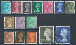 GB - Lot De 15 Timbres Entre N°605 Et 620 (o) - Série 'Machin'