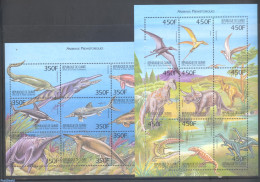 Guinea, Republic 1999 Preh. Animals 18v (2 M/s), Mint NH, Nature - Prehistoric Animals - Préhistoriques