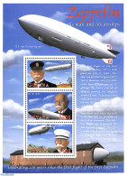 Guyana 2000 100 Years Zeppelin 3v M/s, Mint NH, Transport - Zeppelins - Zeppelines