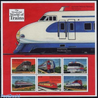Grenada Grenadines 2000 Railways 6v M/s, Mint NH, Transport - Railways - Trains