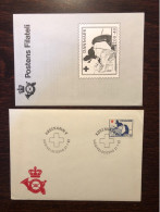 DENMARK FDC COVER 1983 YEAR RED CROSS  NURSE  HEALTH MEDICINE STAMPS - FDC