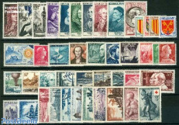 France 1955 Yearset 1955, Complete, 44v, Mint NH, Various - Yearsets (by Country) - Unused Stamps